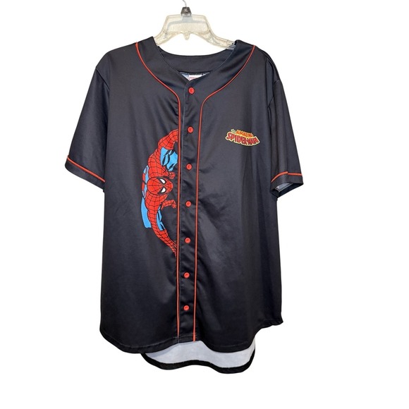 Marvel Other - Marvel Amazing Spider-Man 62 Baseball Jersey Black Mens XL